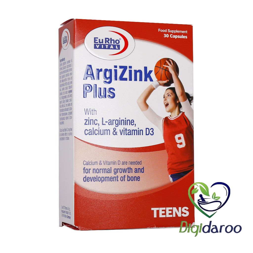 کپسول آرژی زینک پلاس یوروویتال 30 عددی