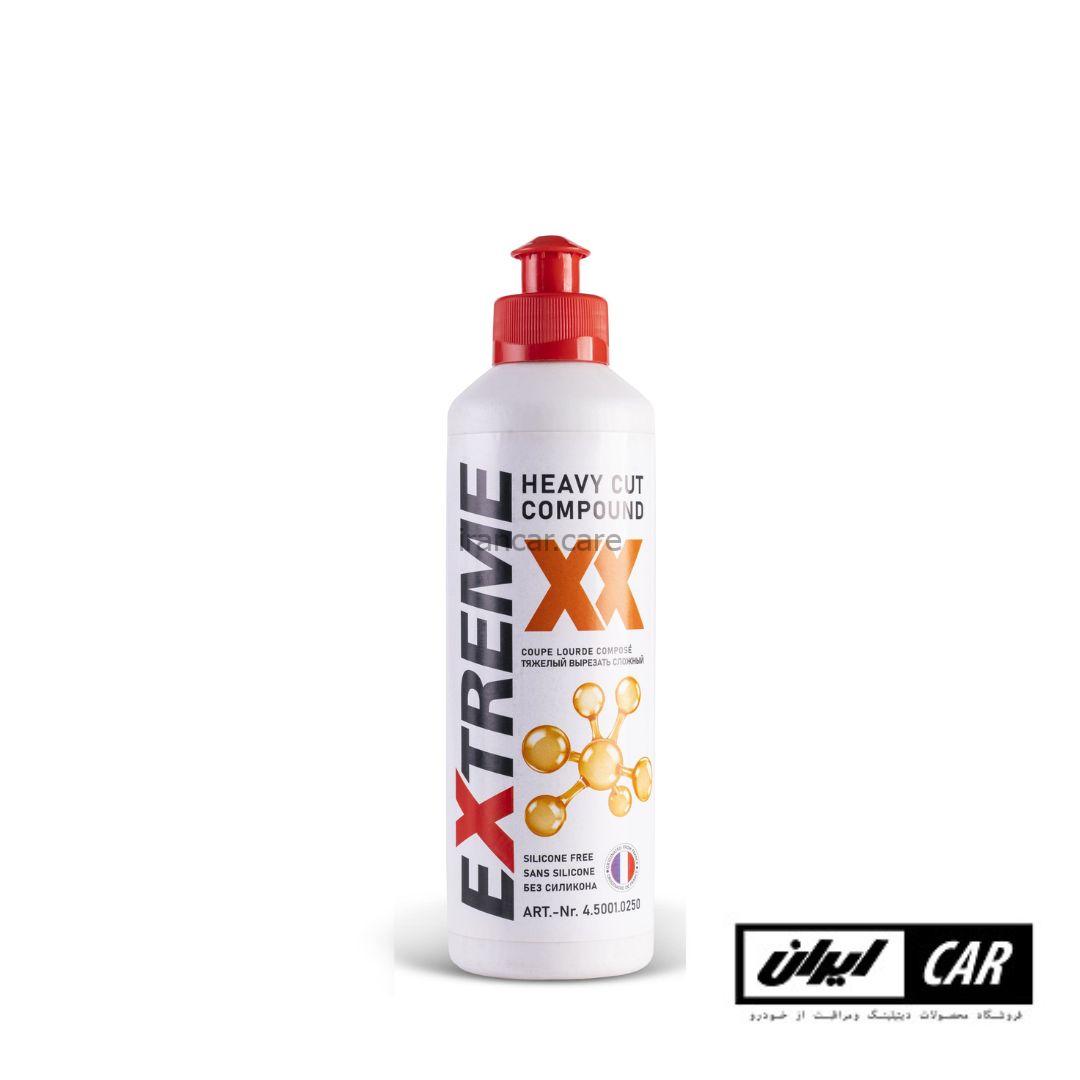 پولیش زبر رنگ خودرو اکستریم مدل Exterme heavy cut compound xx 250ml — تصویر ۲