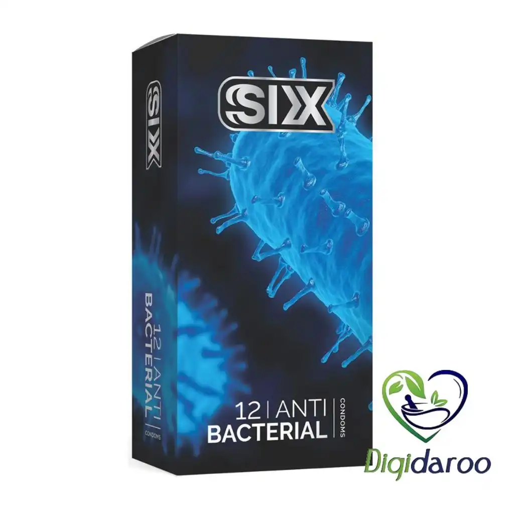 کاندوم سیکس مدل ANTI BACTERIAL بسته 12 عددی