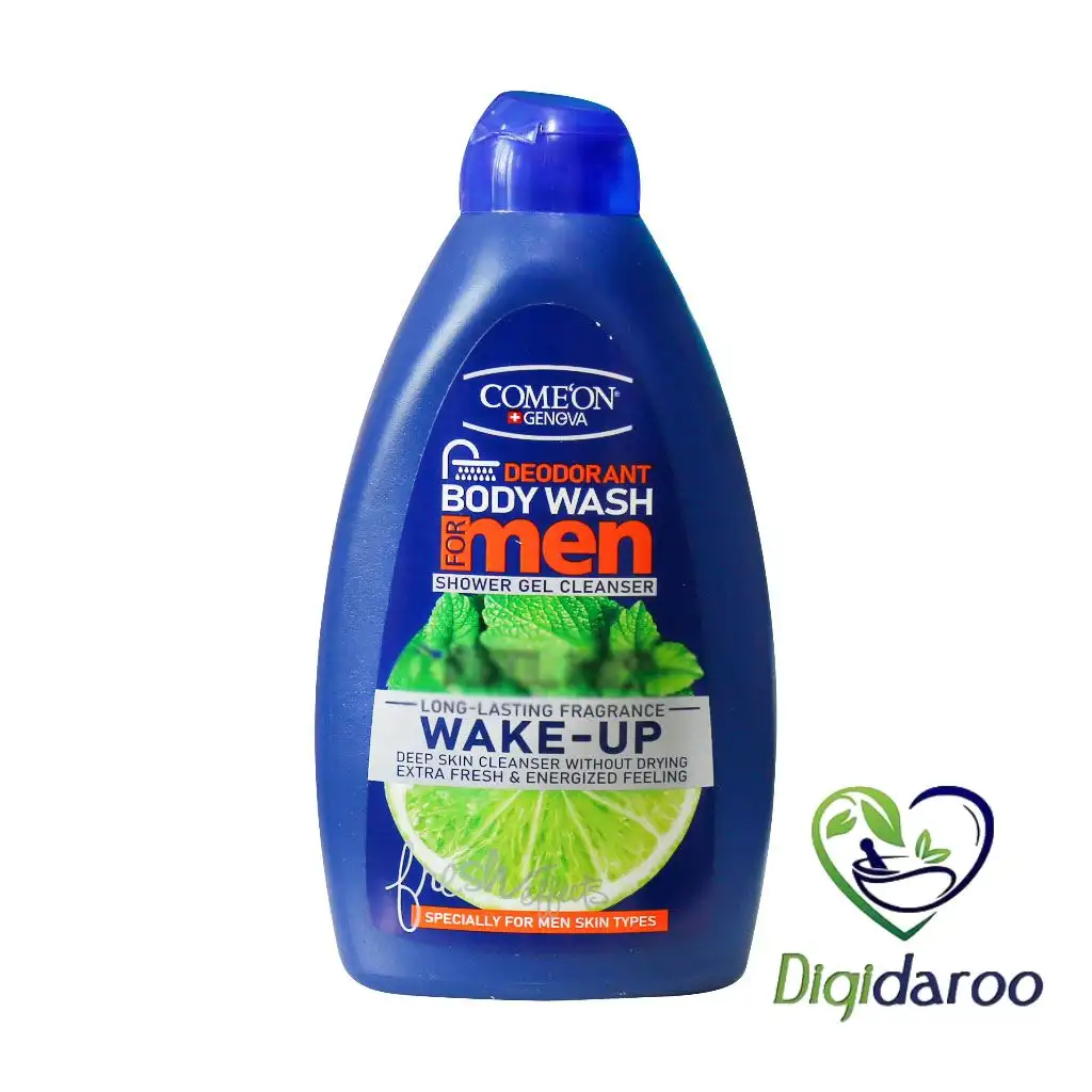 شامپو بدن ژلی مردانه مدل WAKE UP کامان 510 میلی لیتری — تصویر ۲