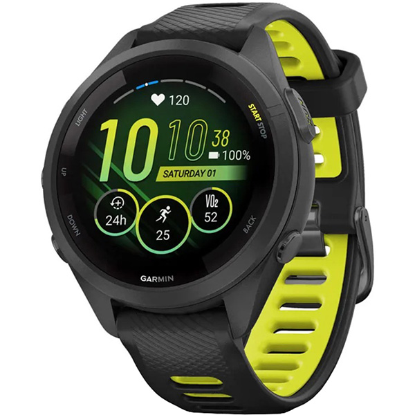 ساعت گارمین Forerunner 265S Black/Amp Yellow — تصویر ۳