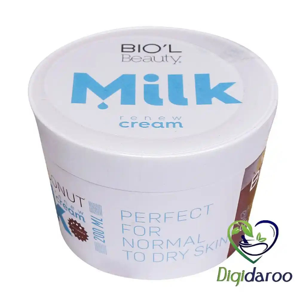 کرم کاسهایی پروتئین شیر (Milk) و نارگیل بیول 200 میلی لیتری (آبی)