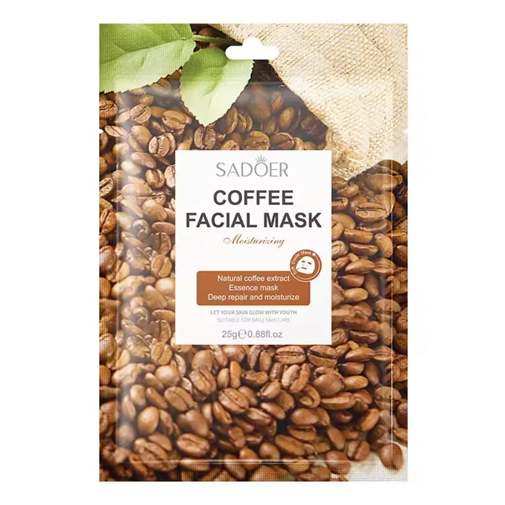 ماسک ورقه ای قهوه سادور | SADOER Coffee Facial Mask | اصل