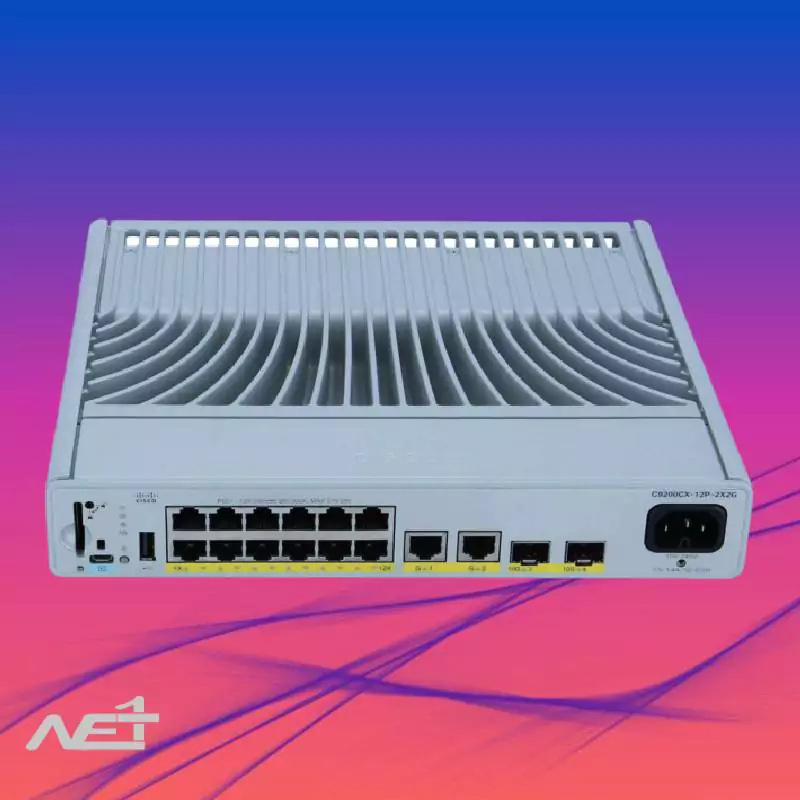 سوئیچ سیسکو مدل Cisco C9200CX-12P-2X2G — تصویر ۳