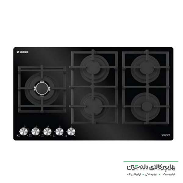 اجاق گاز صفحه ای شیشه ای اسنوا 5 شعله SG_19561 — تصویر ۲
