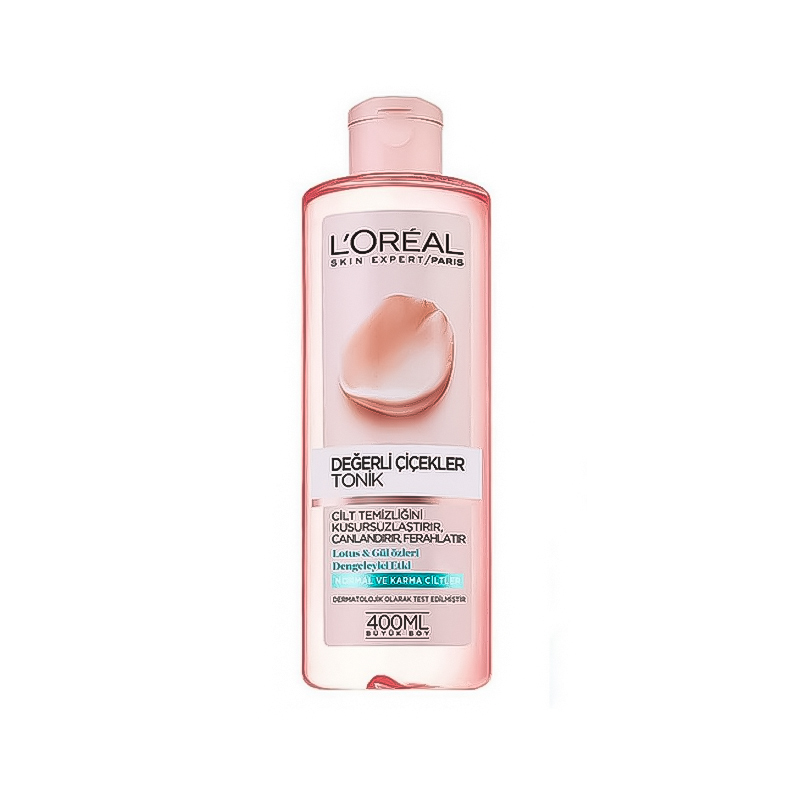 تونر پوست خشک مدل DEGERLI CICEKLER لورال {LOréal} 400 ml