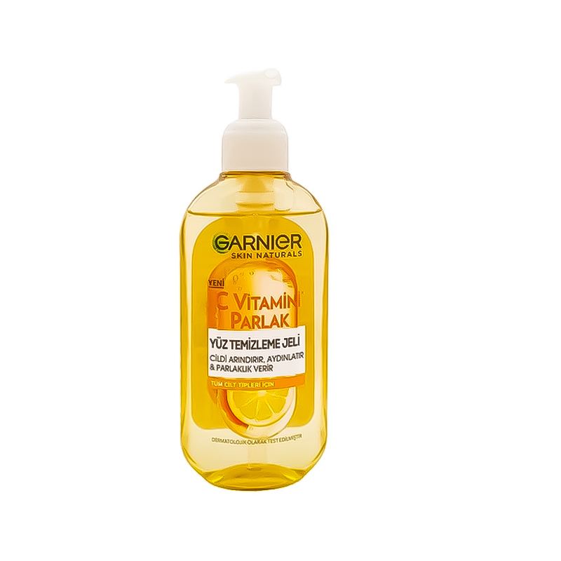 ژل شستشوی صورت گارنیر مدل ویتامین سی {GARNIER} 200 ml