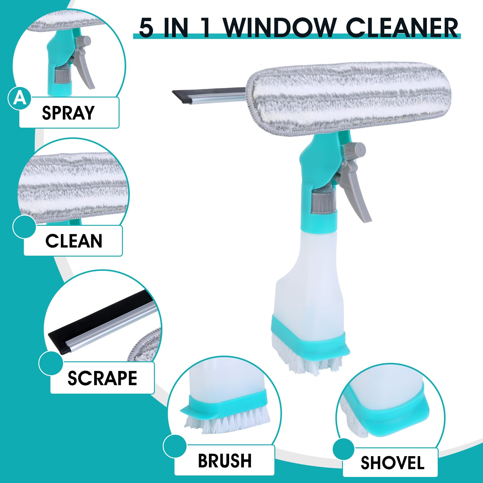 شیشه پاک کن براش داره چند منظوره spray window cleaner — تصویر ۳