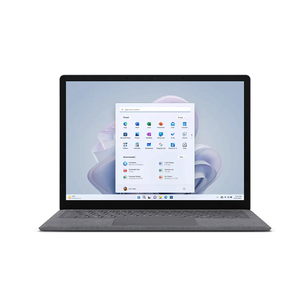 مایکروسافت سرفیس لپ تاپ 5 مدل MICROSOFT LAPTOP5 SURFACE I5 16GB 256GB سایز 13.5 اینچ رنگ پلاتینیوم