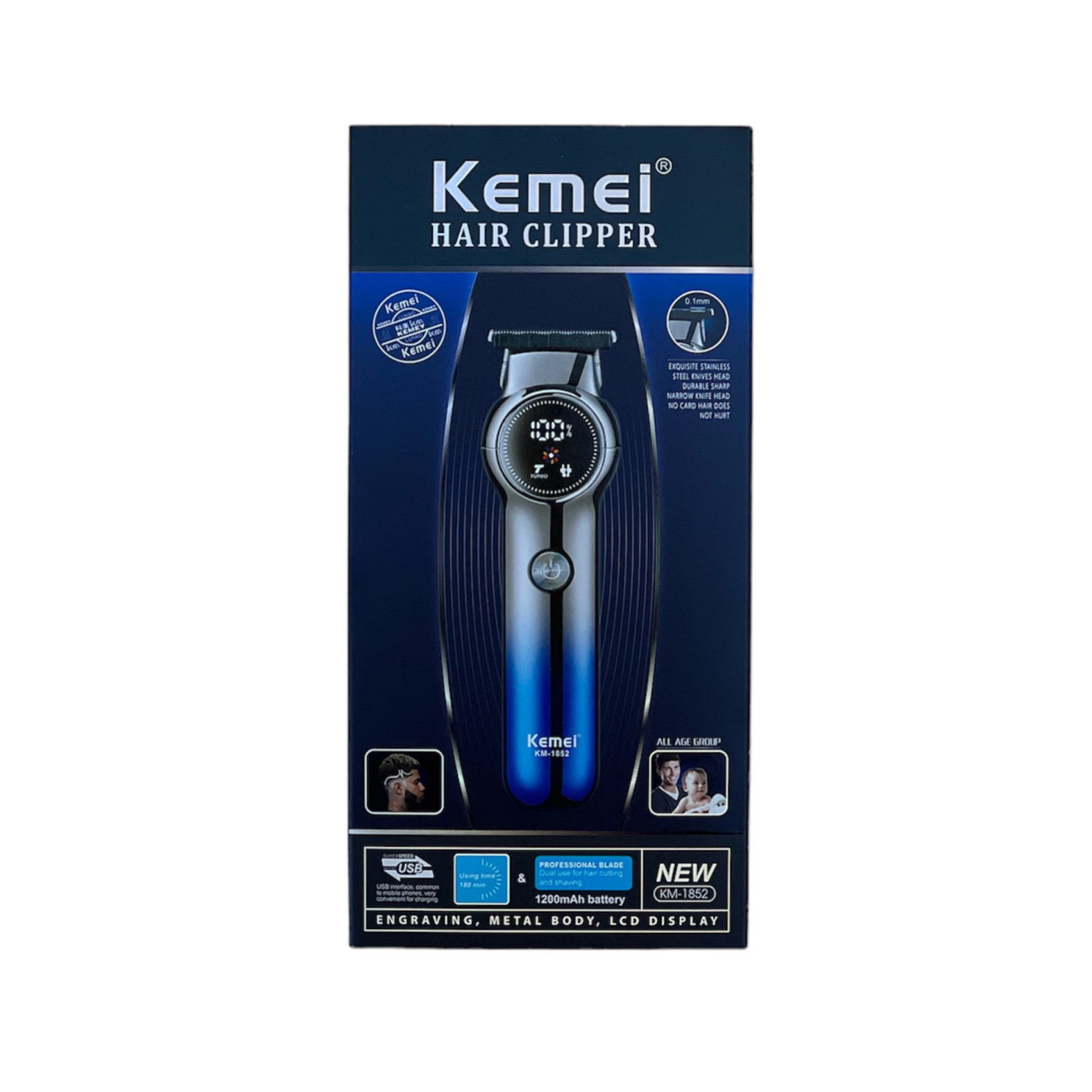 ماشین اصلاح کیمی KEMEI KM-1852 — تصویر ۴