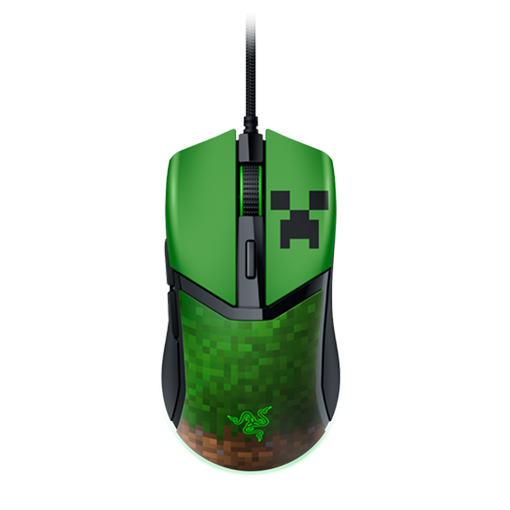موس گیمینگ ریزر مدل RAZER COBRA MINECRAFT EDITION رنگ سبز