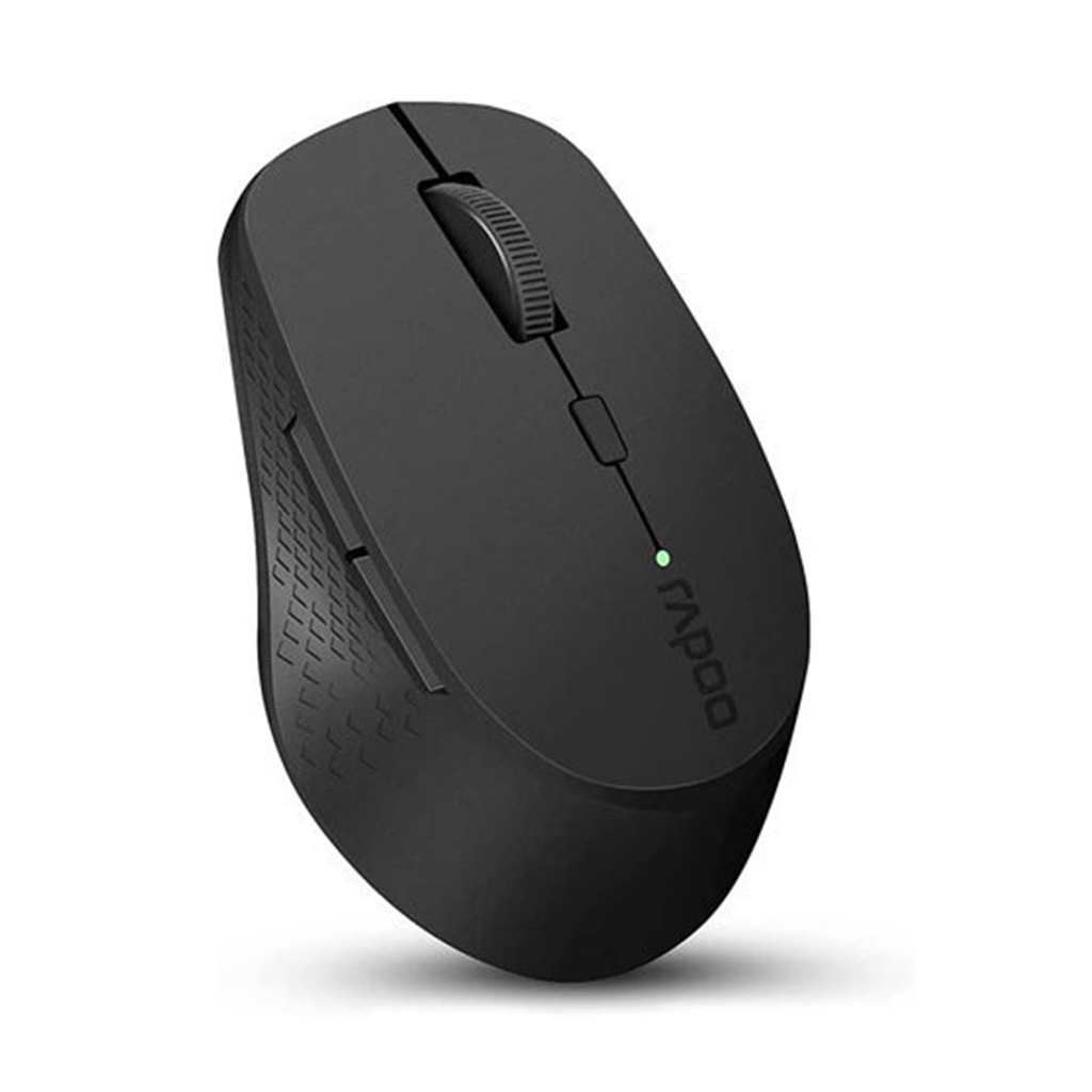 موس بی سیم رپو مدل RAPOO M300G SILENT رنگ خاکستری تیره به همراه پد موس رایگان — تصویر ۵