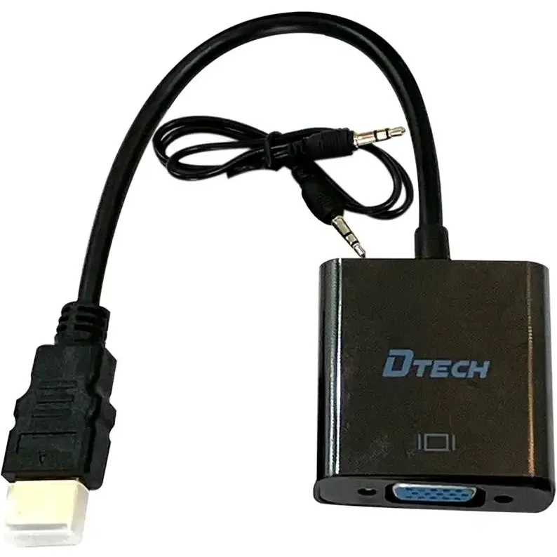 کابل تبدیل HDMI TO VGA دی تک باصدا (DTECH)