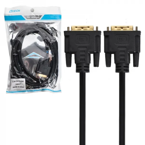 کابل DVI برند D_TECH مدل 1.5 متری