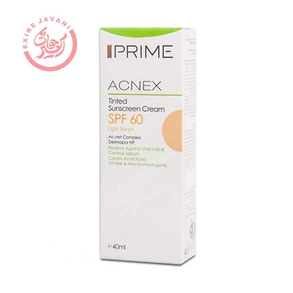 کرم ضد آفتاب رنگی SPF60 پریم رنگ بژ روشن 40 میل — تصویر ۲