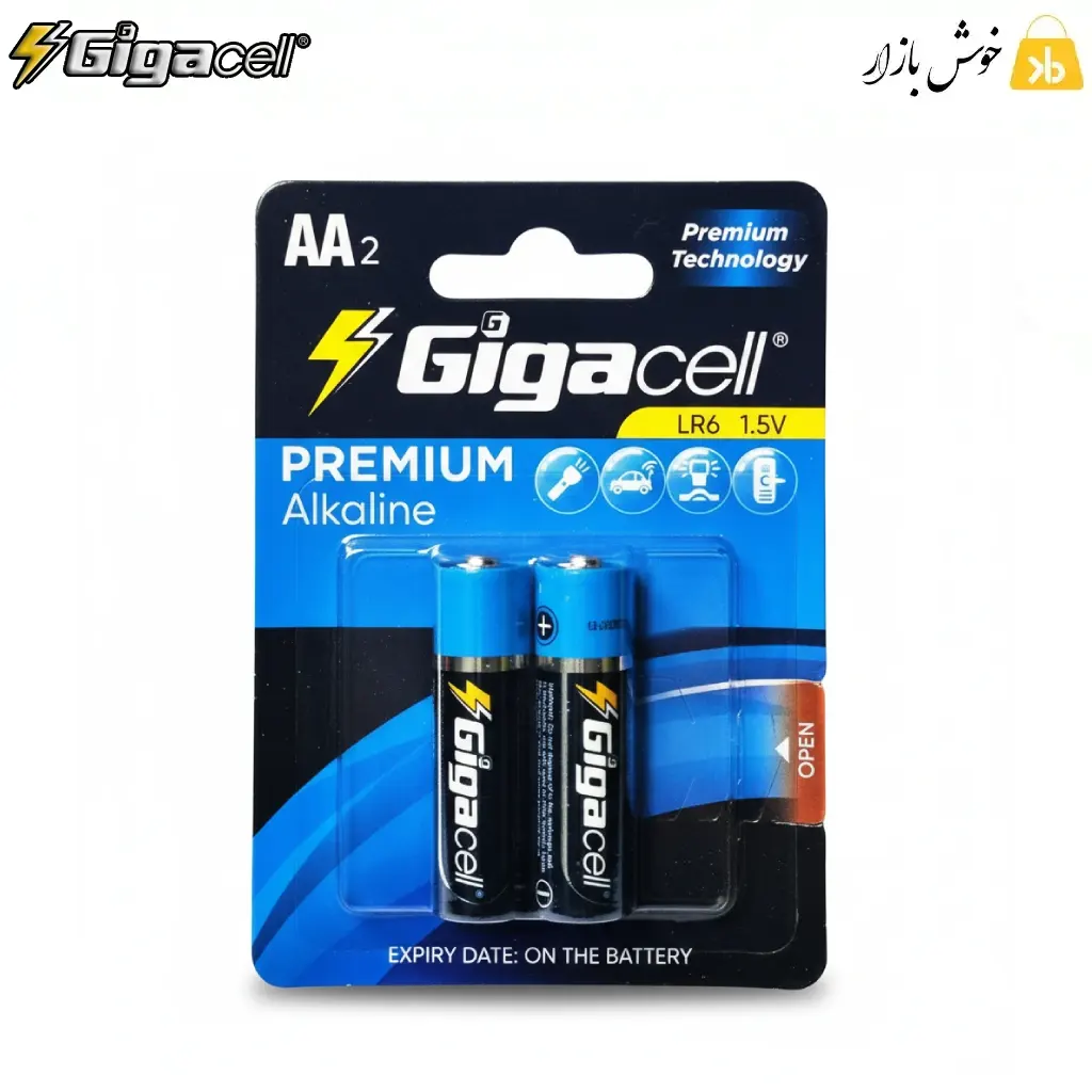 باتری قلمی آلکالاین گیکاسل Gigacell LR6 — تصویر ۶