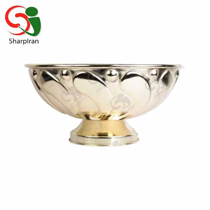 جام رومیزی مدل اشکی رنگ آبکاری طلایی