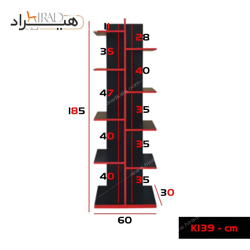 کمد اداری هیراد مدل K139 — تصویر ۷