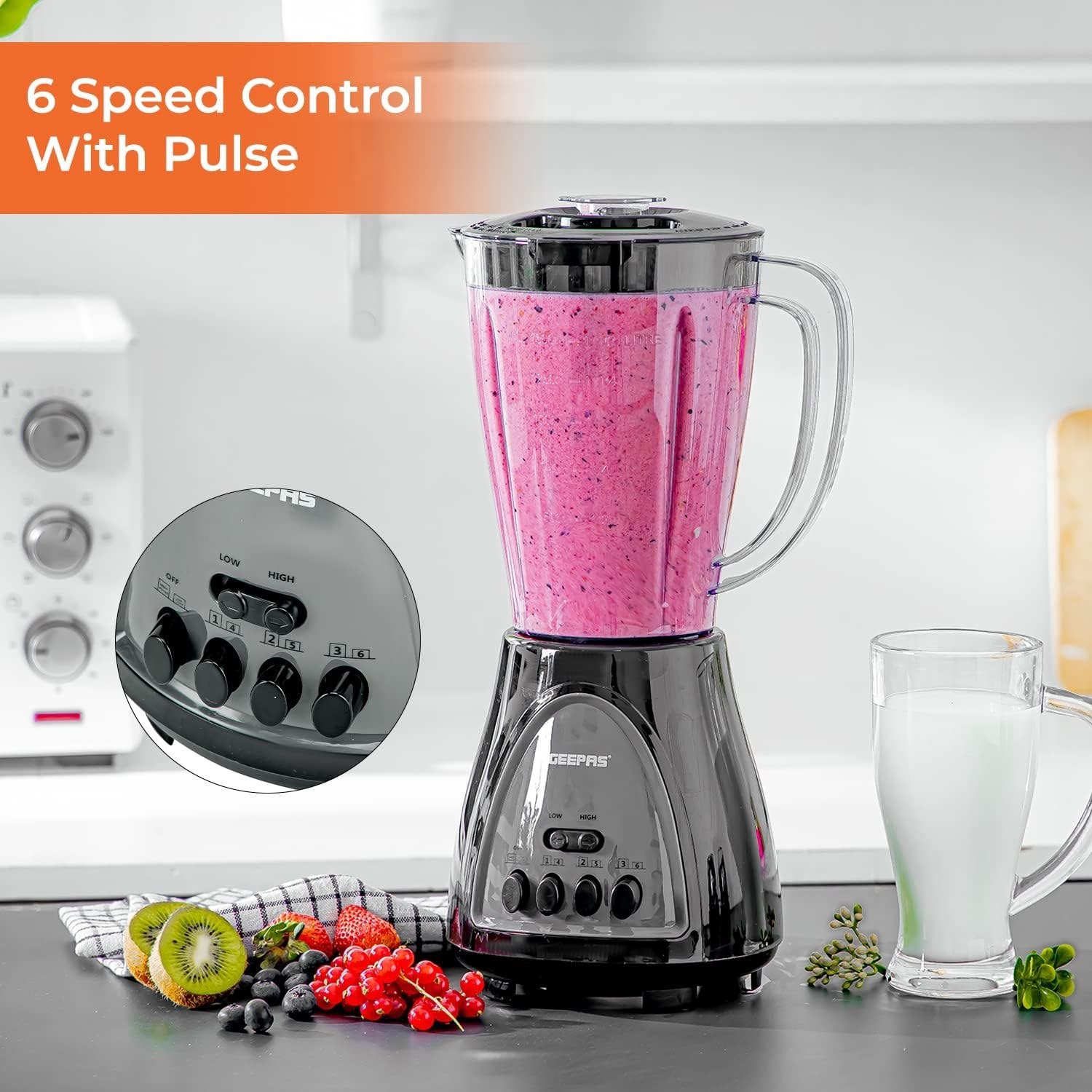 مخلوط کن جیپاس مدل GSB44034 | Blender Geepas از — تصویر ۳