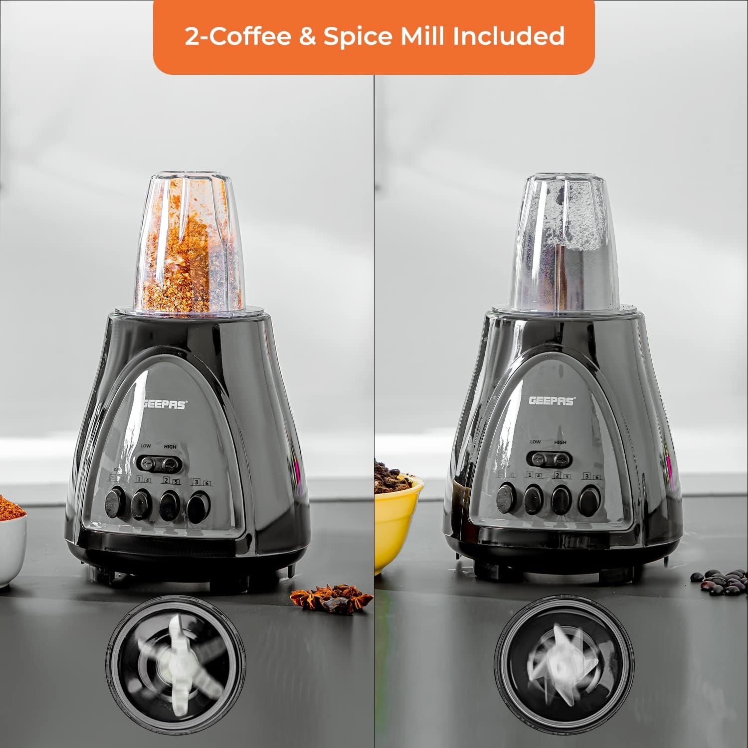 مخلوط کن جیپاس مدل GSB44034 | Blender Geepas از — تصویر ۴