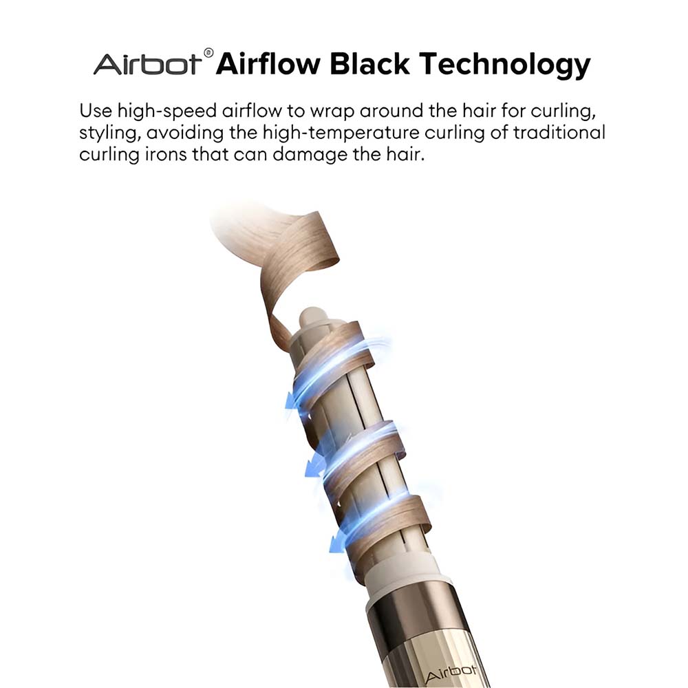سشوار برس دار حالت دهنده Airbot Aria hd198 — تصویر ۴