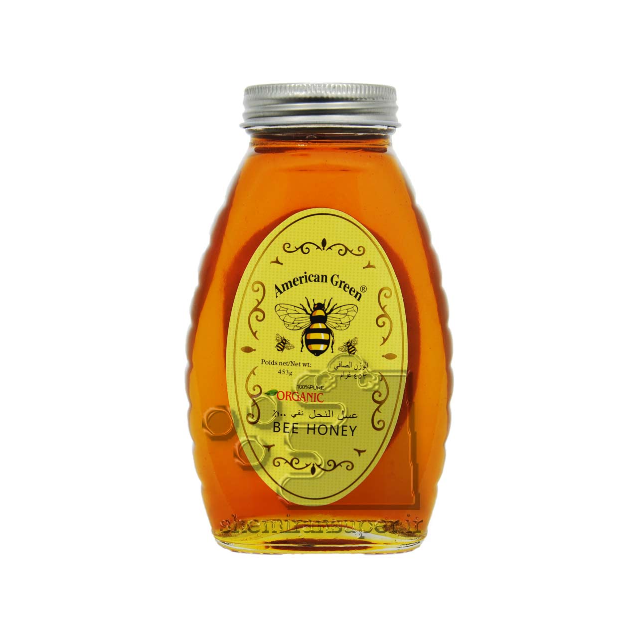 عسل ارگانیک ۴۵۰ گرم امریکن گرین – american green