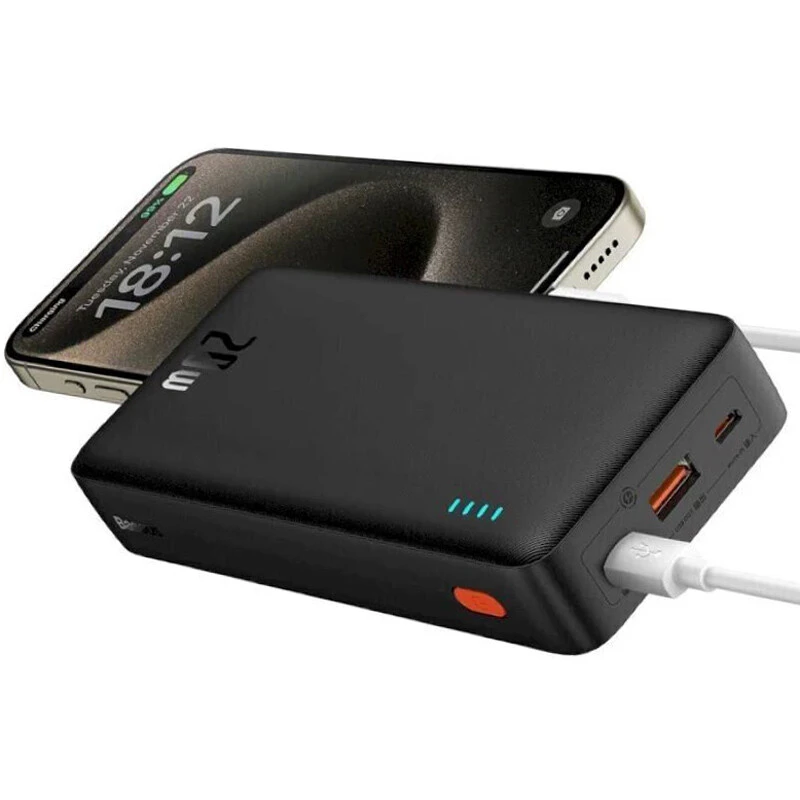 پاور بانک فست شارژ 20000 باسئوس Baseus Airpow PPAP20K DZ-JD1 PPQD010002 QC3 PD 20W — تصویر ۵