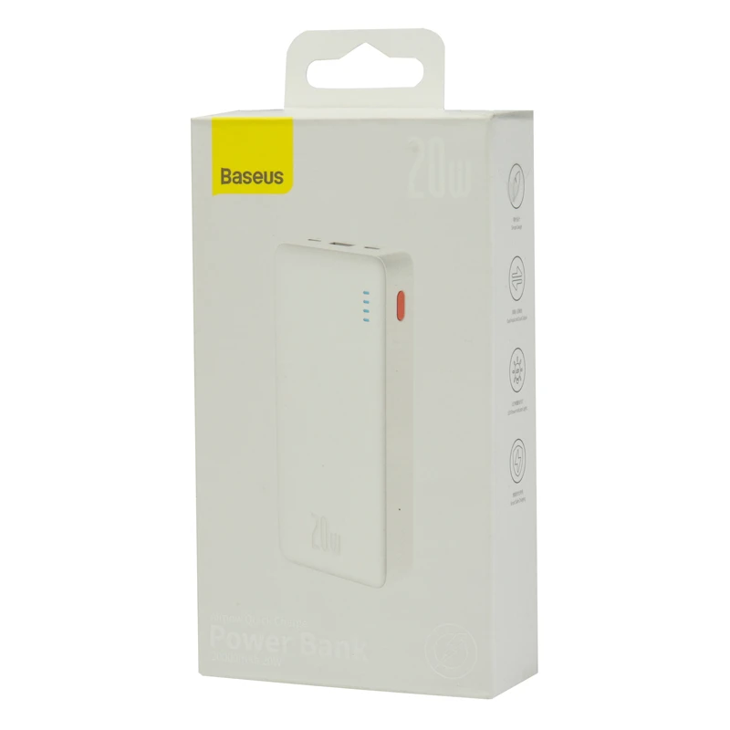 پاور بانک فست شارژ 20000 باسئوس Baseus Airpow PPAP20K DZ-JD1 PPQD010002 QC3 PD 20W — تصویر ۳