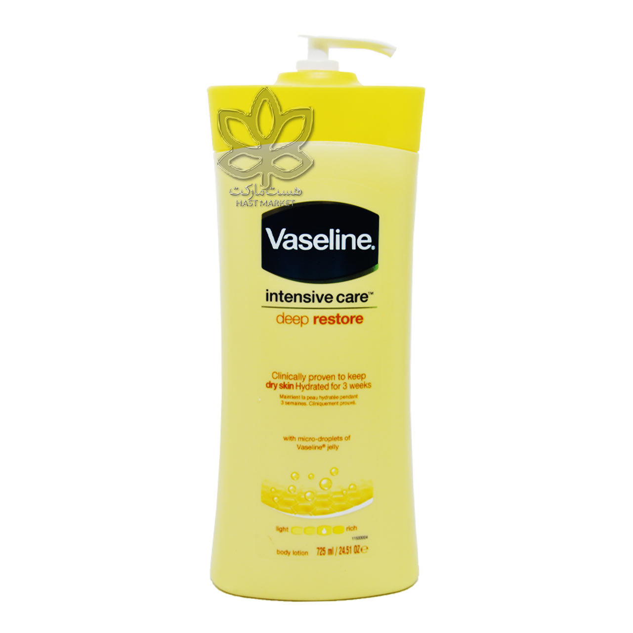 لوسیون بدن ترمیم کننده عمیق ۷۲۵ میل پمپی وازلین – vaseline