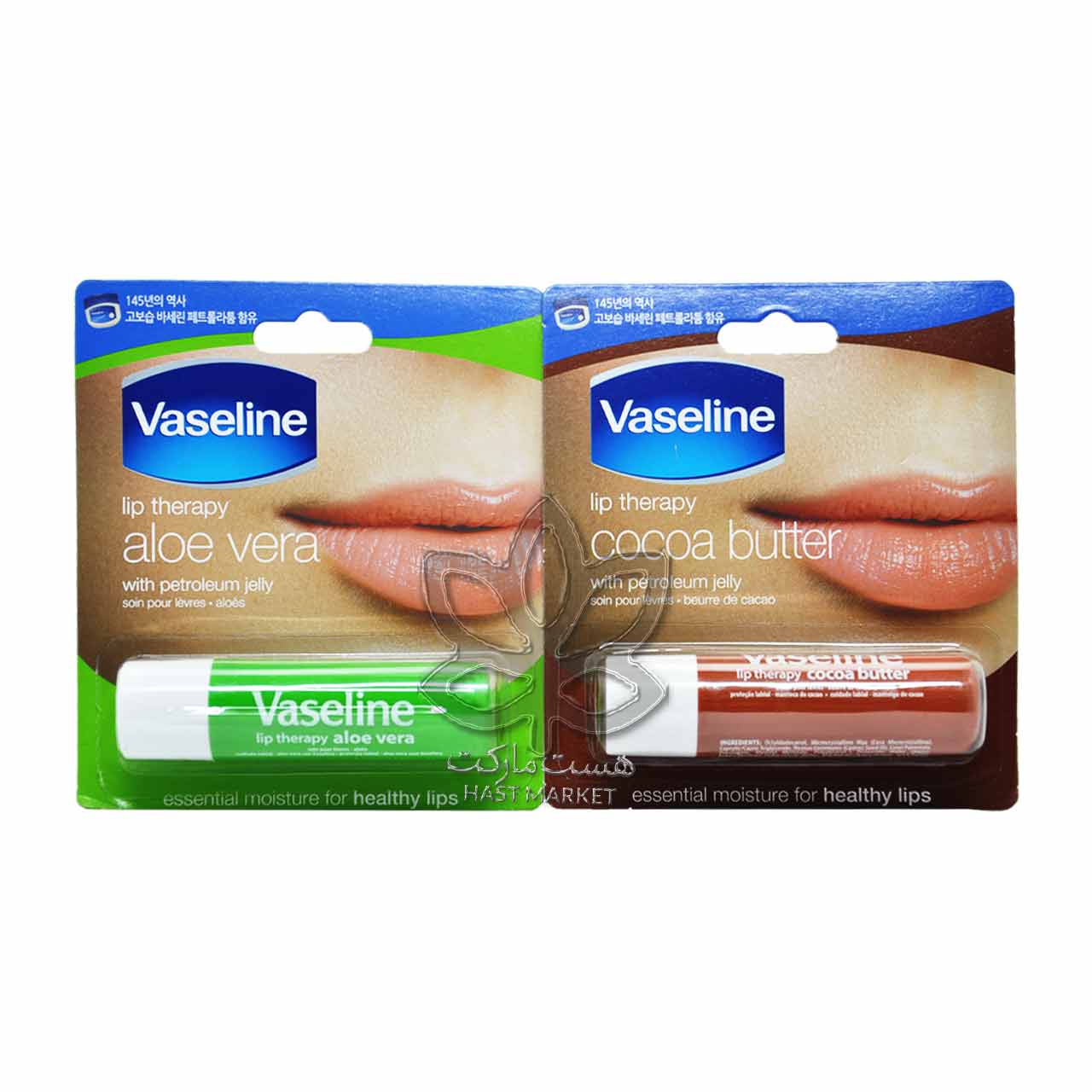 بالم لب مغذی با عصاره کره کاکائو استیکی وازلین – vaseline — تصویر ۴