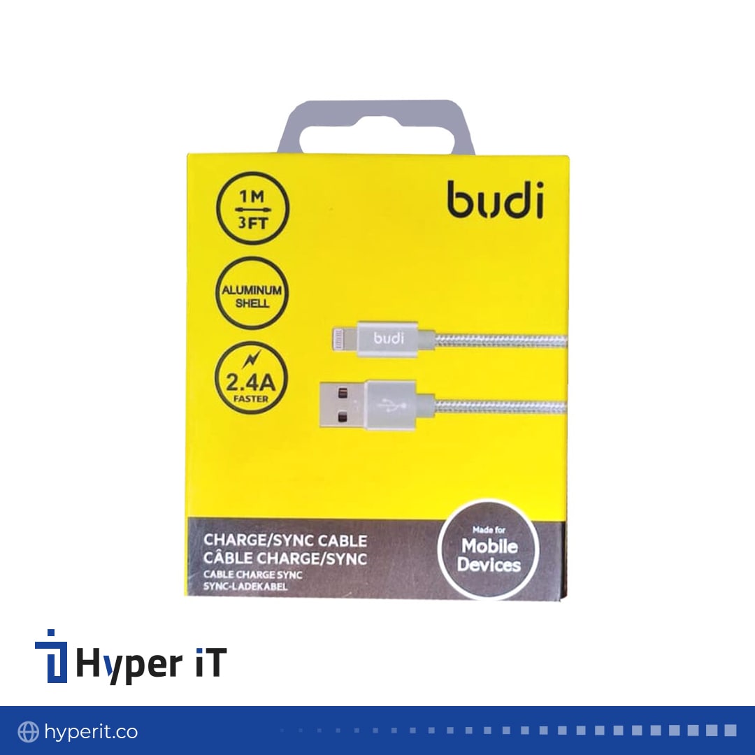 کابل شارژ BUDI IPHONE BU-180 مدل M8J180