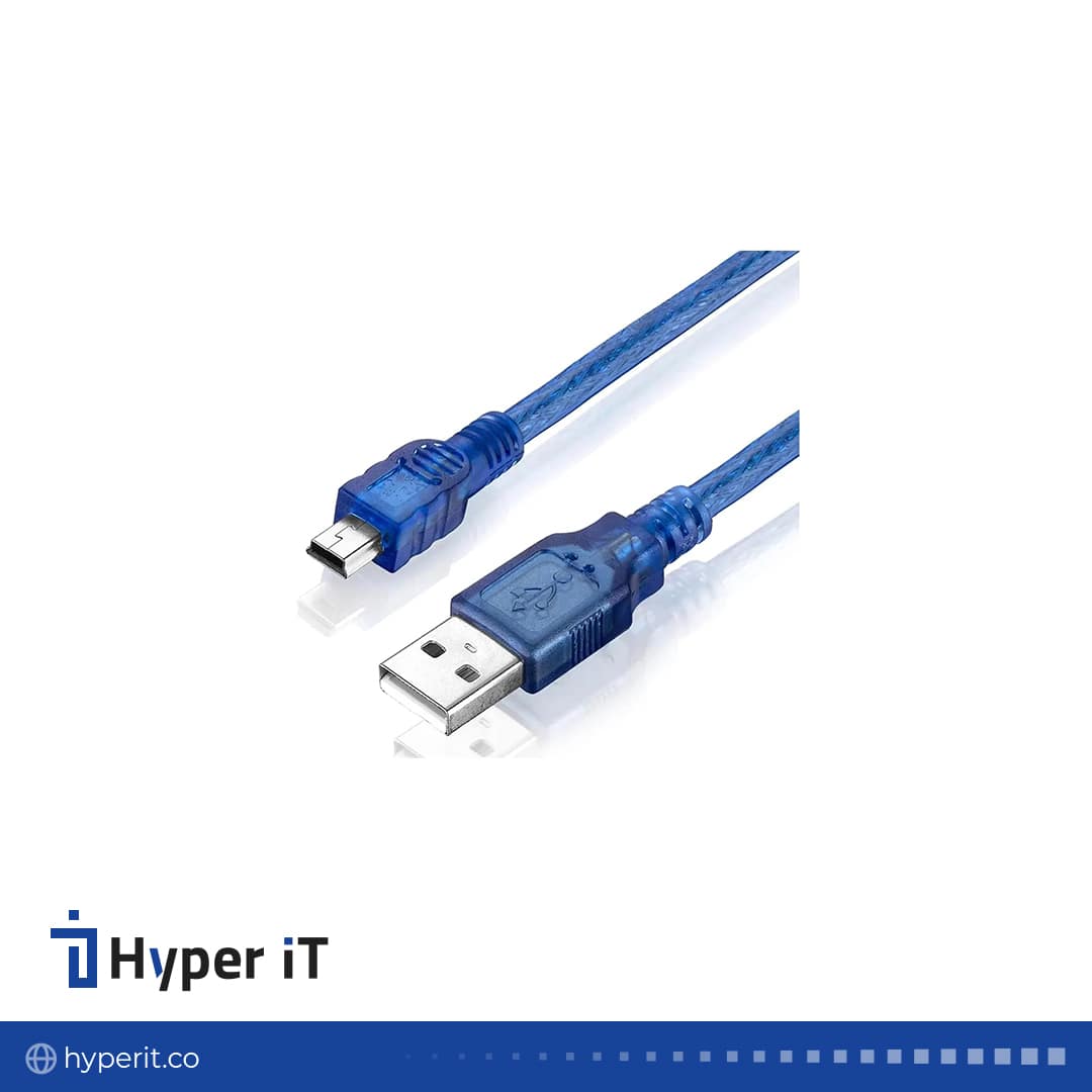 کابل miniUSB شیلددار 1.5 متری ای نت — تصویر ۲
