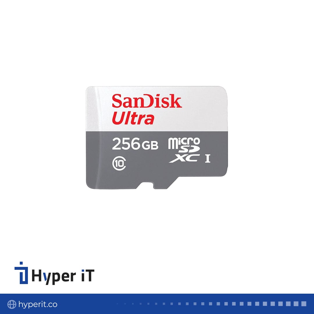 کارت حافظه Microsdxc سن دیسک مدل ultra ظرفیت ۲۵۶ گیگابایت استاندارد UHS-I U1 کلاس ۱۰ با سرعت 100MBps