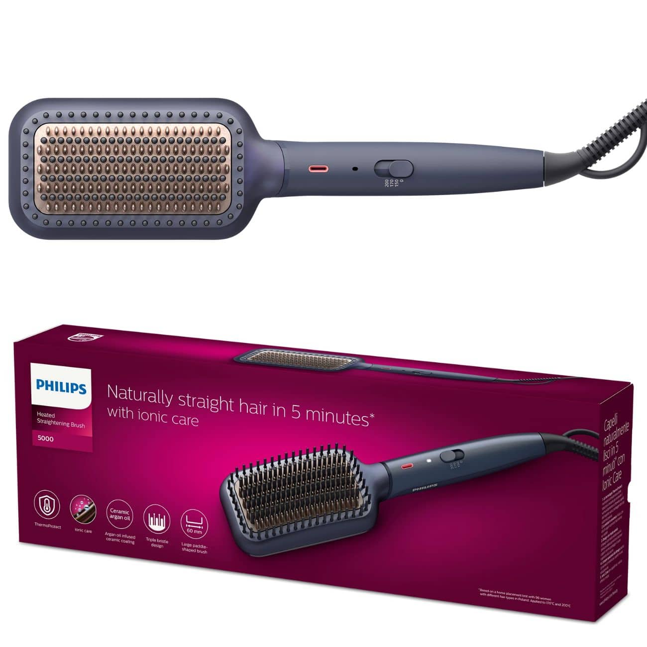 برس حرارتی صاف کننده مو فیلیپس Philips مدل BHH885 سری 5000