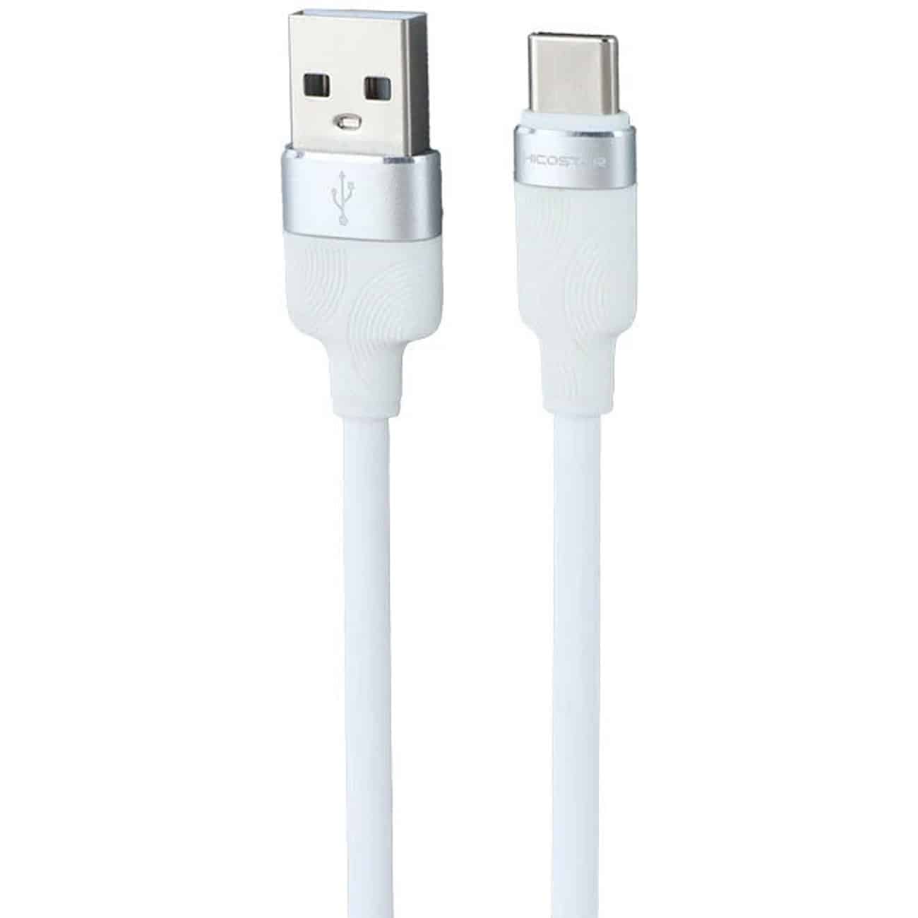 کابل شارژ USB به USB-C هایکواستار HICOSTAR مدل 160C جریان 3 آمپر 1 متر
