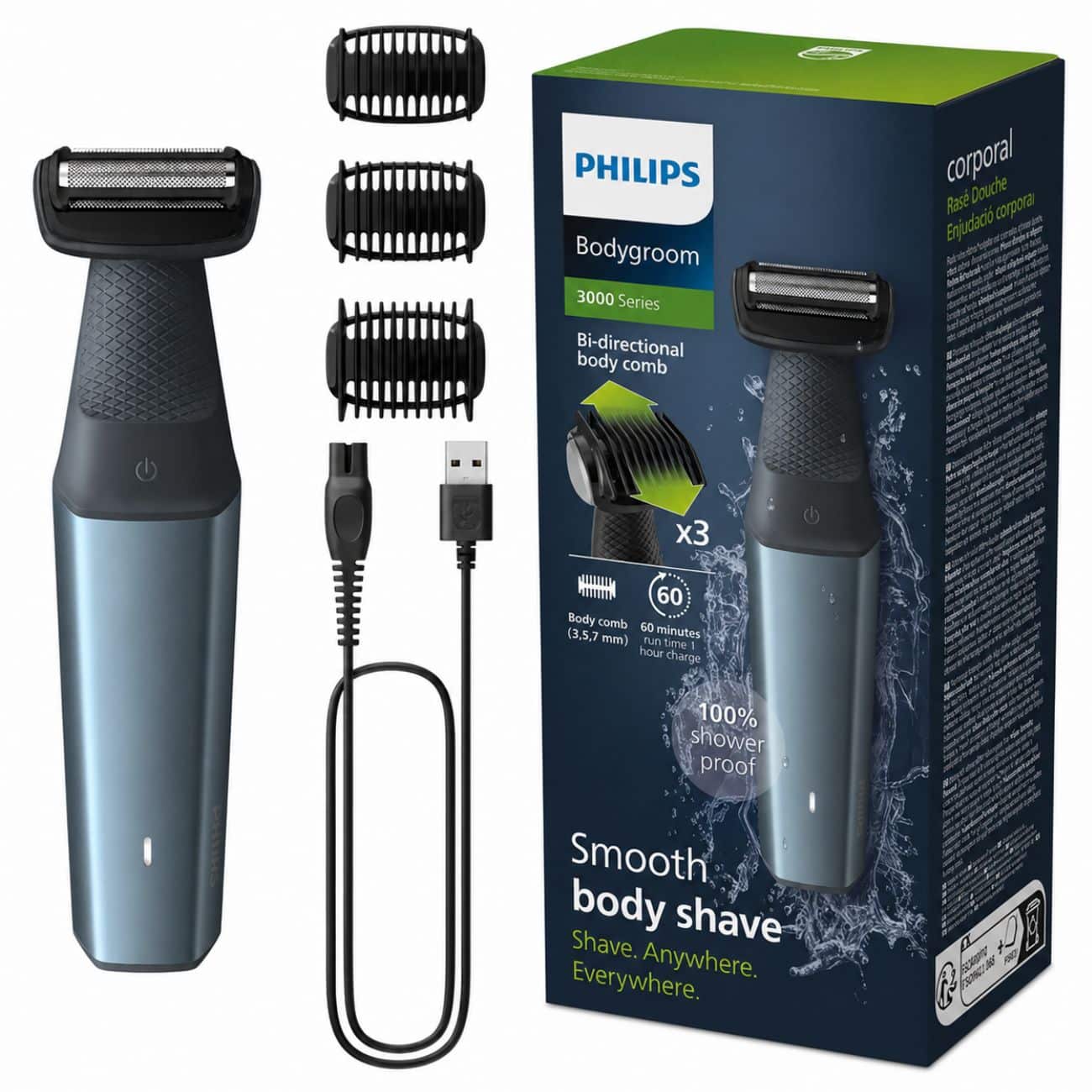 ماشین اصلاح بدن فیلیپس Philips مدل BG3027/03 ضد آب