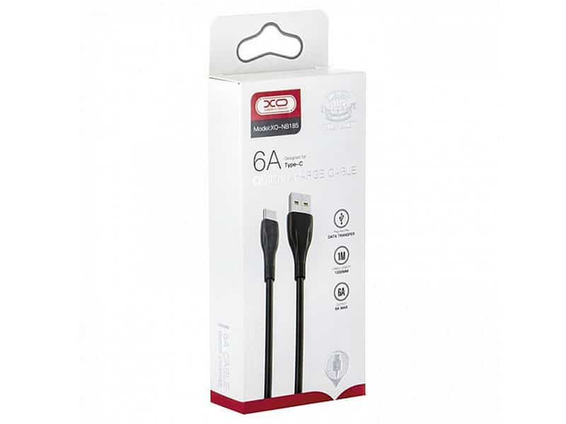 کابل شارژ فوق سریع یواس‌بی به تایپ‌سی ایکس‌او XO NB185 6A fast charger cable — تصویر ۲