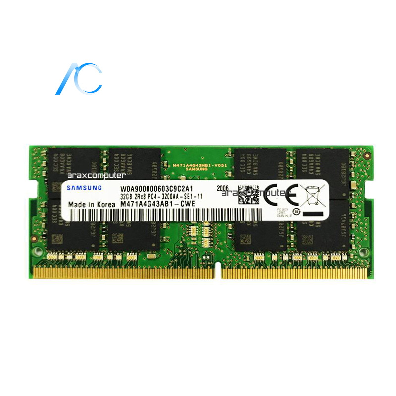 رم دسته دوم لپ تاپ DDR4 3200 مگاهرتز سامسونگ ظرفیت 32 گیگابایت