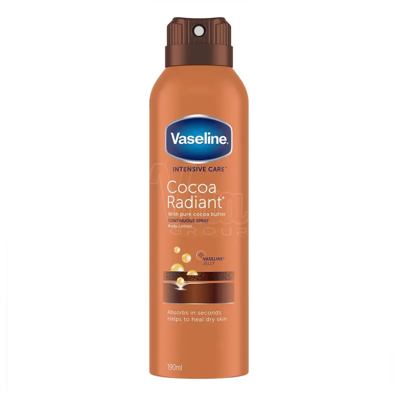 اسپری لوسیون وازلین کاکائو Cocoa Radiant حجم 190 میل — تصویر ۴