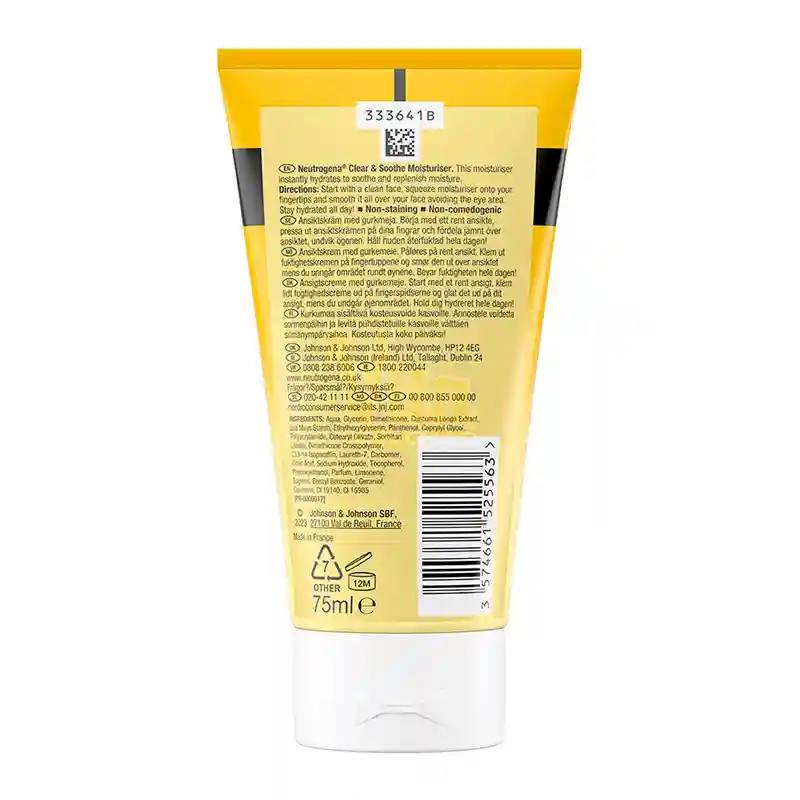 کرم آبرسان زردچوبه نوتروژینا Clear & Soothe حجم 75 میل — تصویر ۴