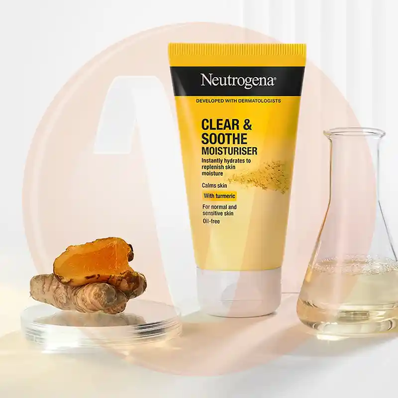 کرم آبرسان زردچوبه نوتروژینا Clear & Soothe حجم 75 میل — تصویر ۵