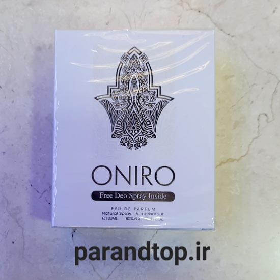 ادکلن فراگرانس وورد اونیرو+اسپری(FRAGRANCE WORLD ONIRO (FREE (حجم 100میل)
