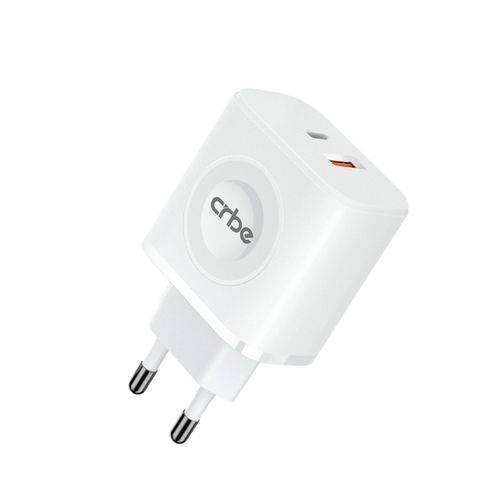 شارژر دیواری فست شارژ سه پورت وایرلس دار 20 وات مدل Crbe C101 PD USB-C