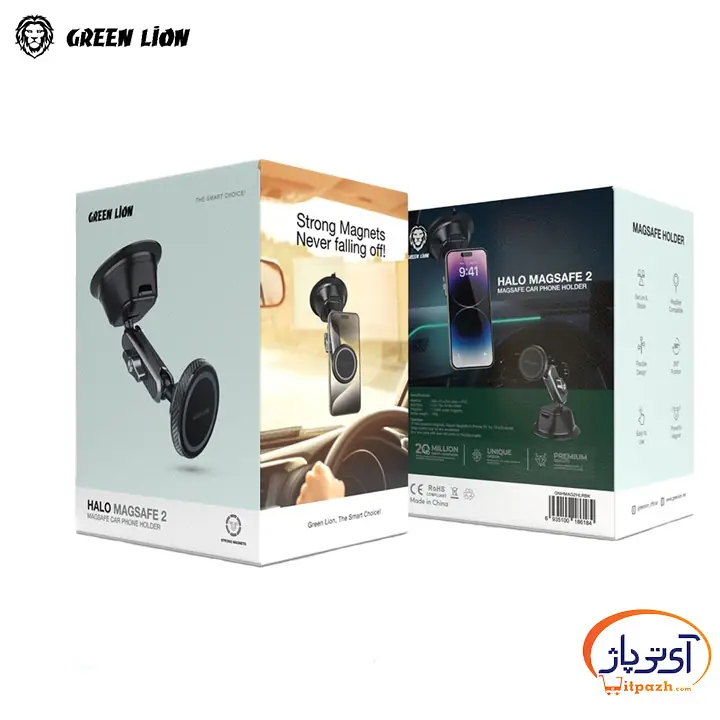 هولدر موبایل گرین لاین مدل Halo Magsafe 2 Car Holder — تصویر ۴