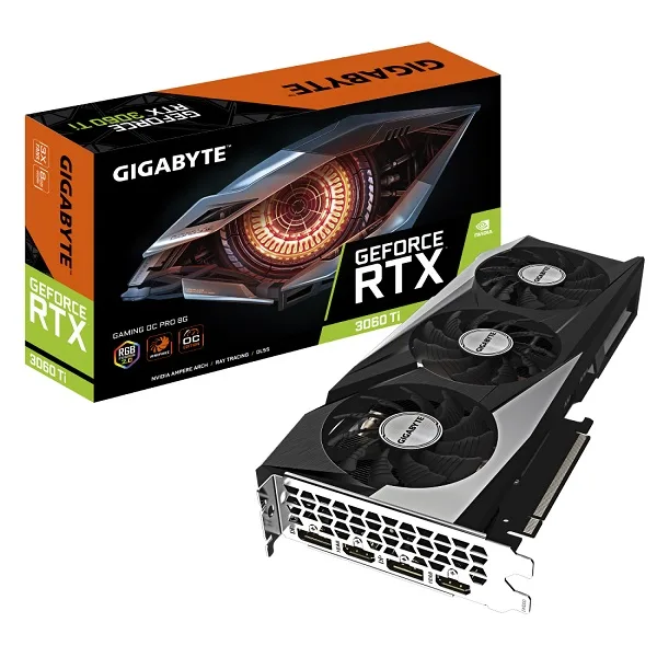 کارت گرافیک استوک گیگابایت GIGABYTE RTX 3060 Ti GAMING 8G