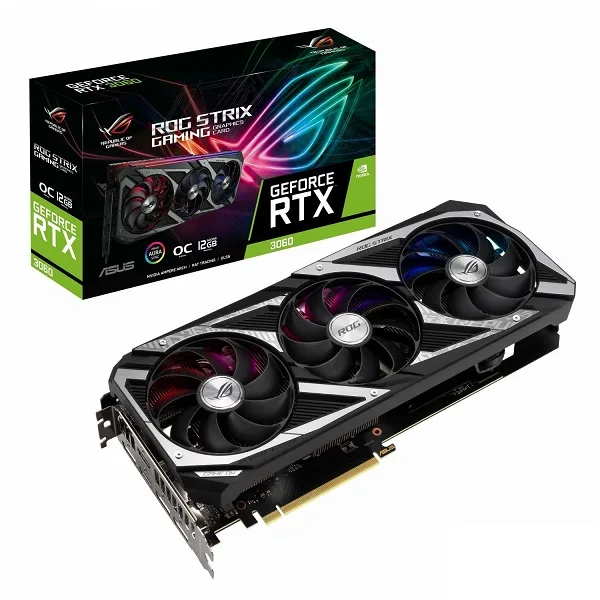 کارت گرافیک ایسوس ASUS ROG STRIX RTX 3060 OC 12G