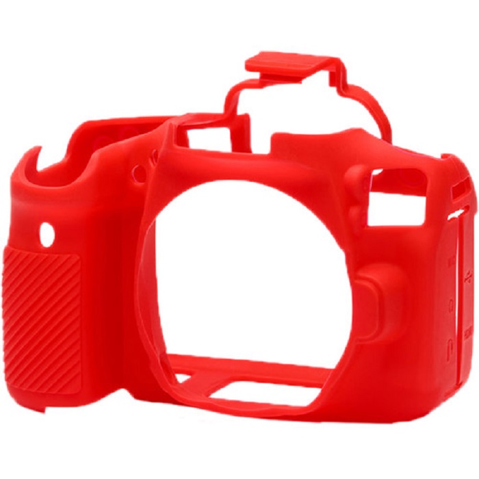 محافظ بدنه کانن EASYCOVER SILICONE PROTECTION COVER FOR CANON 90D (RED) — تصویر ۳