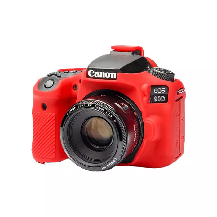 محافظ بدنه کانن EASYCOVER SILICONE PROTECTION COVER FOR CANON 90D (RED) — تصویر ۲