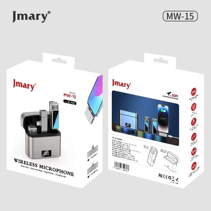 میکروفون بی سیم جی ماری مدل MW-15 برای آیفون — تصویر ۵