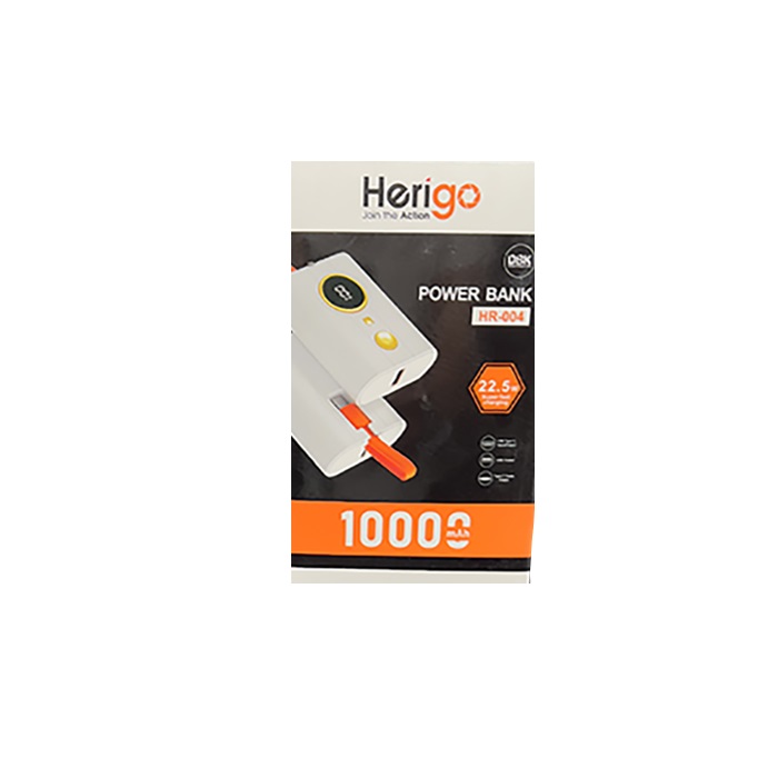 پاور بانک هریگو (سفید)herigo white power bank-hR-004 — تصویر ۳